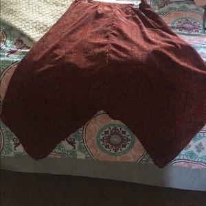 V shaped boho skirt.